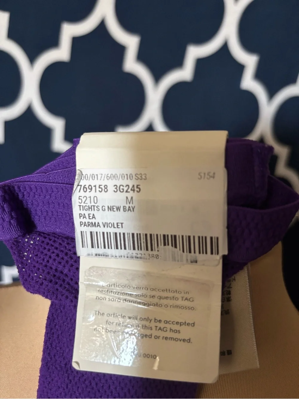 Gucci Women’s Tights New Bay Violet Medium